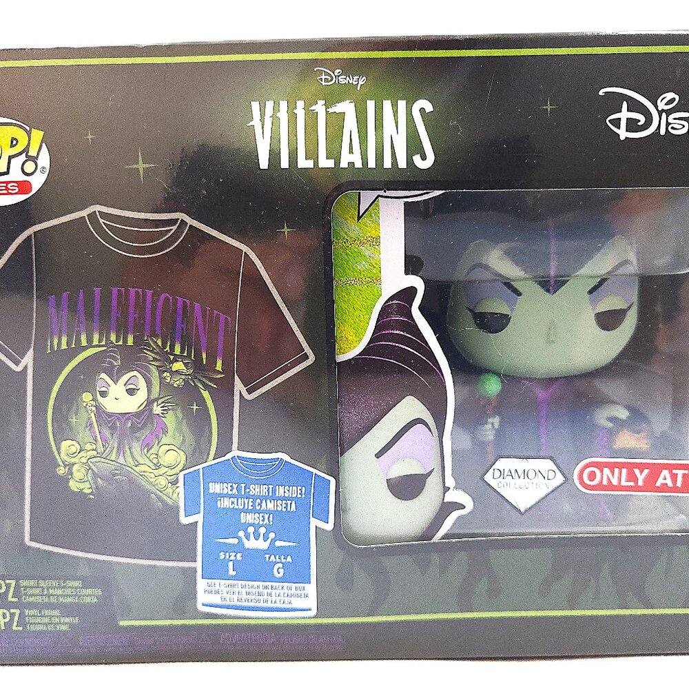 Funko Pop Disney Villains Maleficent DIAMOND Large T-shirt Target Exclusive